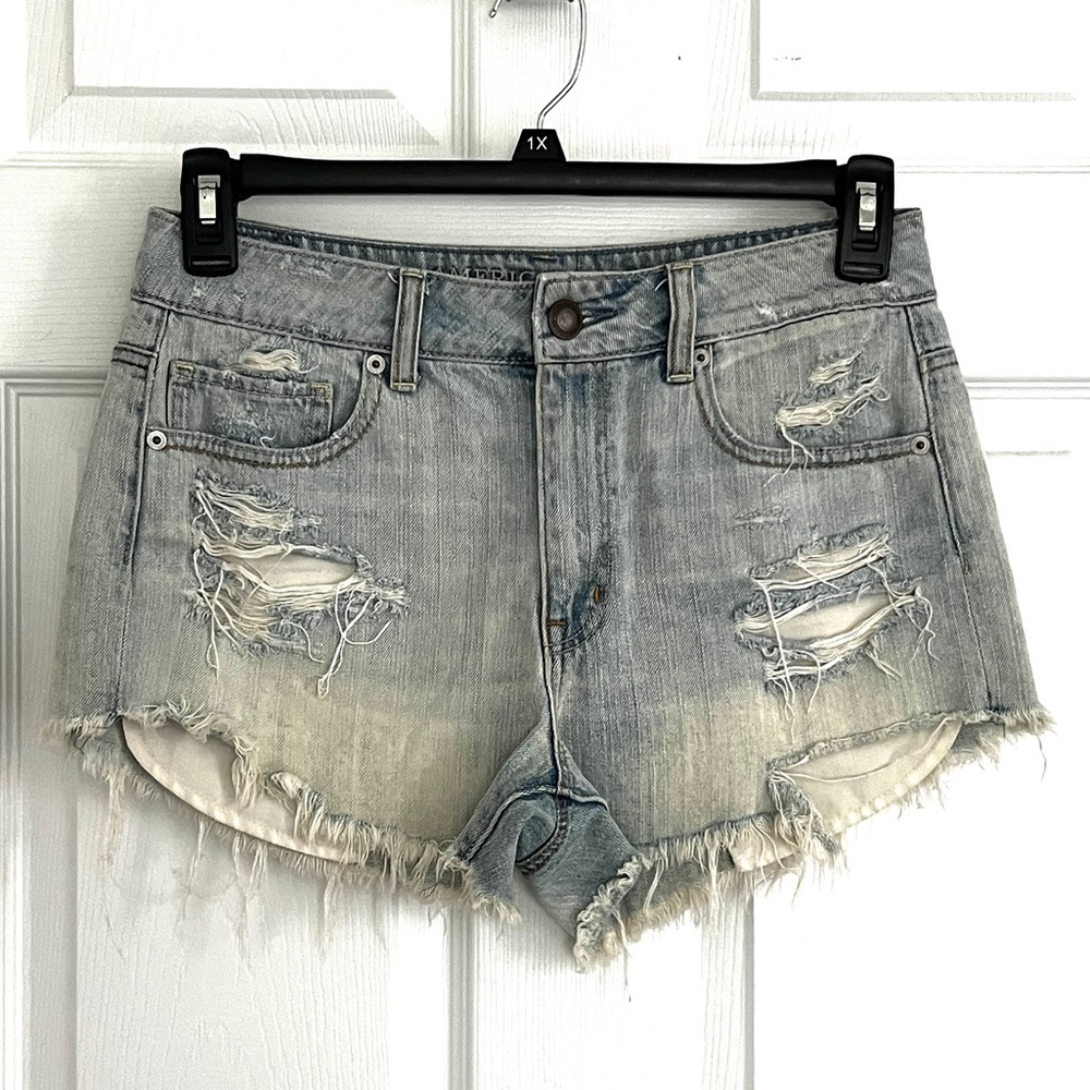 American Eagle Distressed Jean Shorts